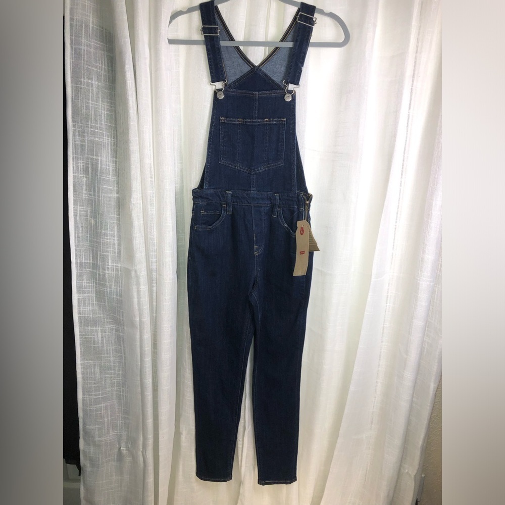 Levi's Indigo Denim Overalls size 26 NWT - Picture 8 of 13